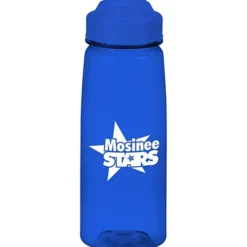 PolySure Grip 'N Sip Water Bottle with Flip Lid - 24 oz