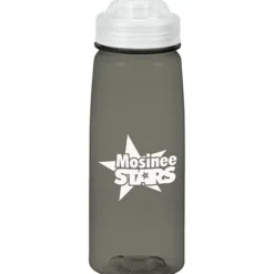 PolySure Grip 'N Sip Water Bottle with Flip Lid - 24 oz