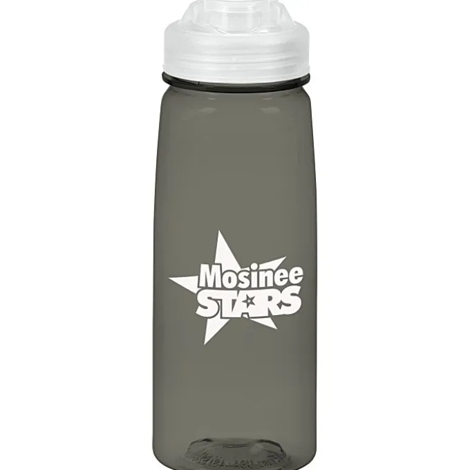 PolySure Grip 'N Sip Water Bottle with Flip Lid - 24 oz