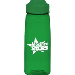 PolySure Grip 'N Sip Water Bottle with Flip Lid - 24 oz