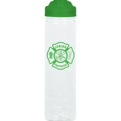 PolySure Inspire Water Bottle with Flip Lid - 24 oz - Clear