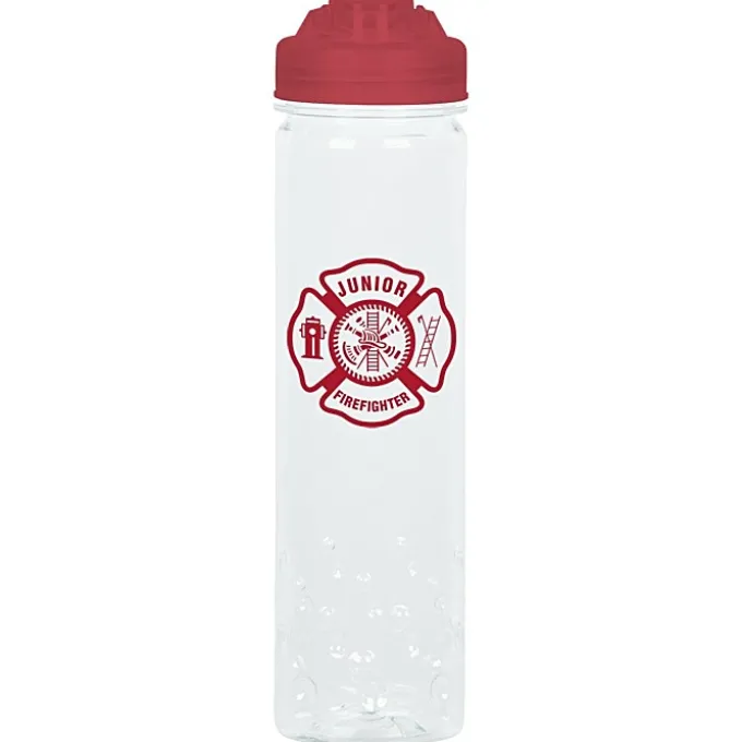 PolySure Inspire Water Bottle with Flip Lid - 24 oz - Clear