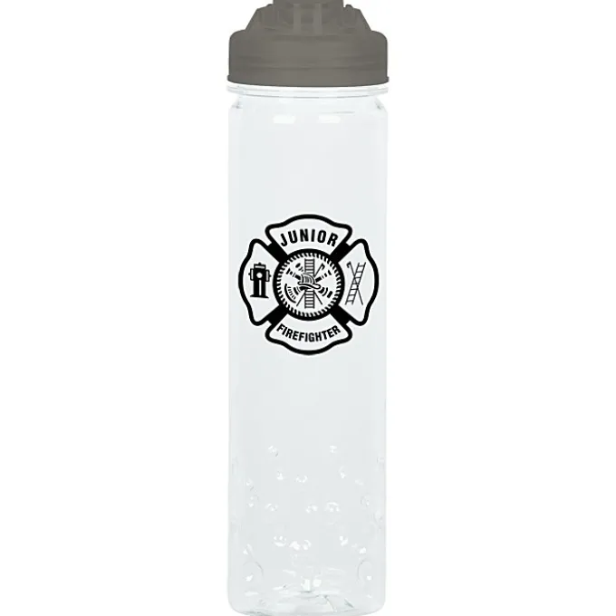 PolySure Inspire Water Bottle with Flip Lid - 24 oz - Clear
