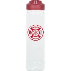 PolySure Inspire Water Bottle with Flip Lid - 24 oz - Clear