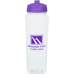 PolySure Measure Water Bottle - 24 oz - Clear