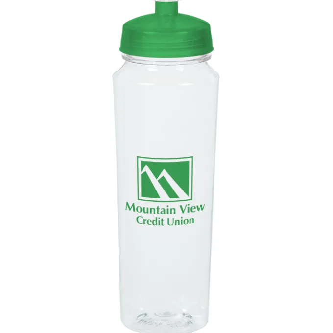 PolySure Measure Water Bottle - 24 oz - Clear