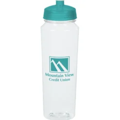 PolySure Measure Water Bottle - 24 oz - Clear