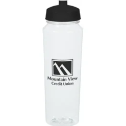 PolySure Measure Water Bottle - 24 oz - Clear