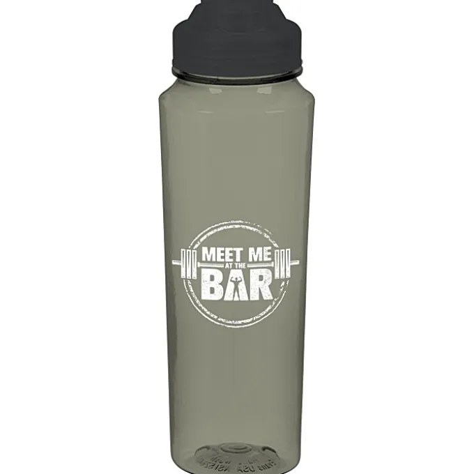 PolySure Measure Water Bottle with Flip Lid - 24 oz