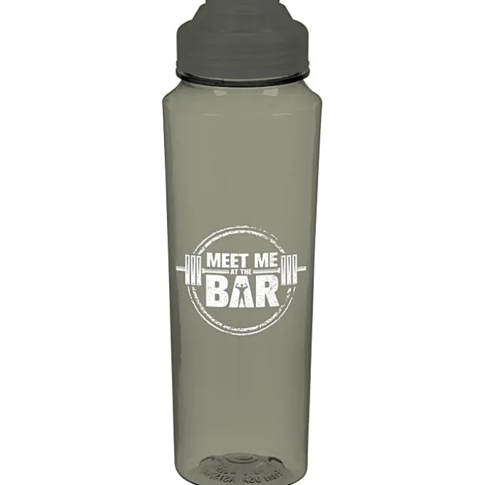 PolySure Measure Water Bottle with Flip Lid - 24 oz