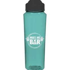 PolySure Measure Water Bottle with Flip Lid - 24 oz