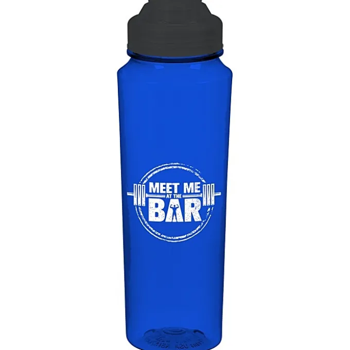 PolySure Measure Water Bottle with Flip Lid - 24 oz