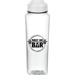 PolySure Measure Water Bottle with Flip Lid - 24 oz