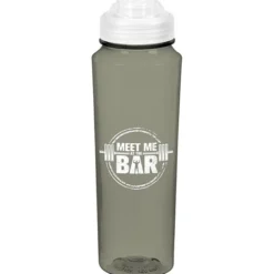 PolySure Measure Water Bottle with Flip Lid - 24 oz