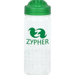 PolySure Out of the Block Water Bottle with Flip Lid - 16 oz - Clear