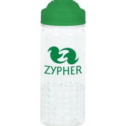 PolySure Out of the Block Water Bottle with Flip Lid - 16 oz - Clear
