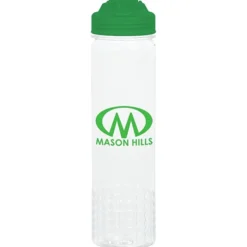 PolySure Out of the Block Water Bottle with Flip Lid - 24 oz - Clear