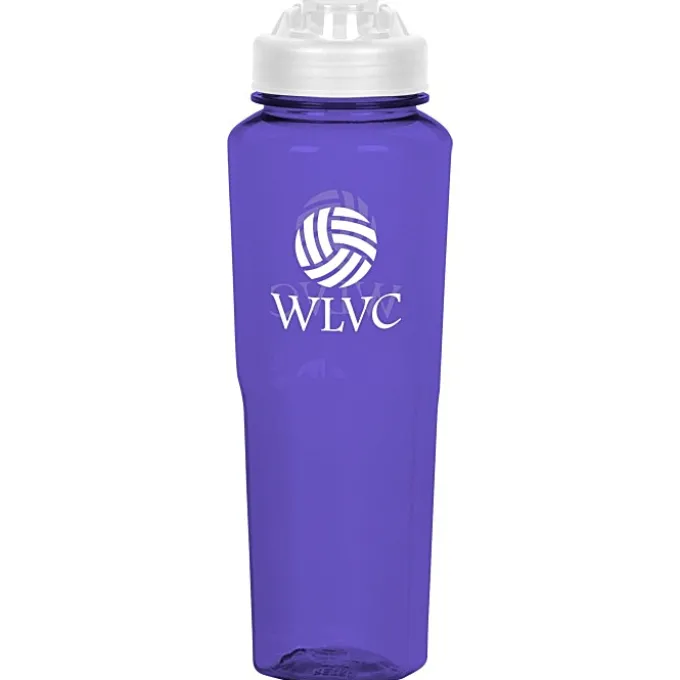 PolySure Retro Water Bottle with Flip Lid - 32 oz