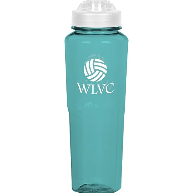 PolySure Retro Water Bottle with Flip Lid - 32 oz