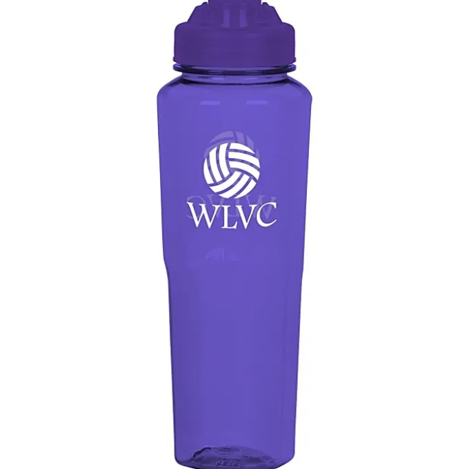 PolySure Retro Water Bottle with Flip Lid - 32 oz
