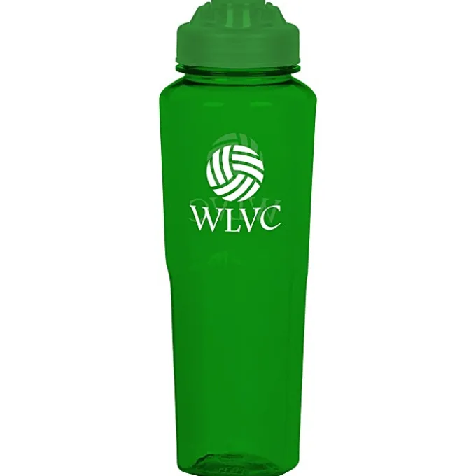 PolySure Retro Water Bottle with Flip Lid - 32 oz