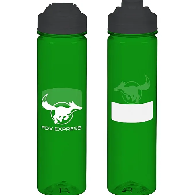 PolySure Revive Water Bottle with Flip Lid - 24 oz - ID