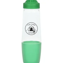 PolySure Sip and Pour Water Bottle with Flip Lid - 28 oz - Clear