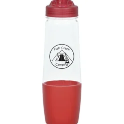 PolySure Sip and Pour Water Bottle with Flip Lid - 28 oz - Clear