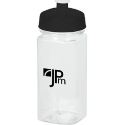 PolySure Squared-Up Water Bottle - 16 oz - Clear