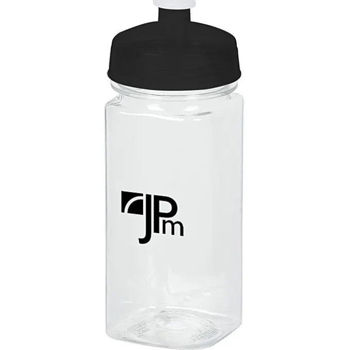 PolySure Squared-Up Water Bottle - 16 oz - Clear