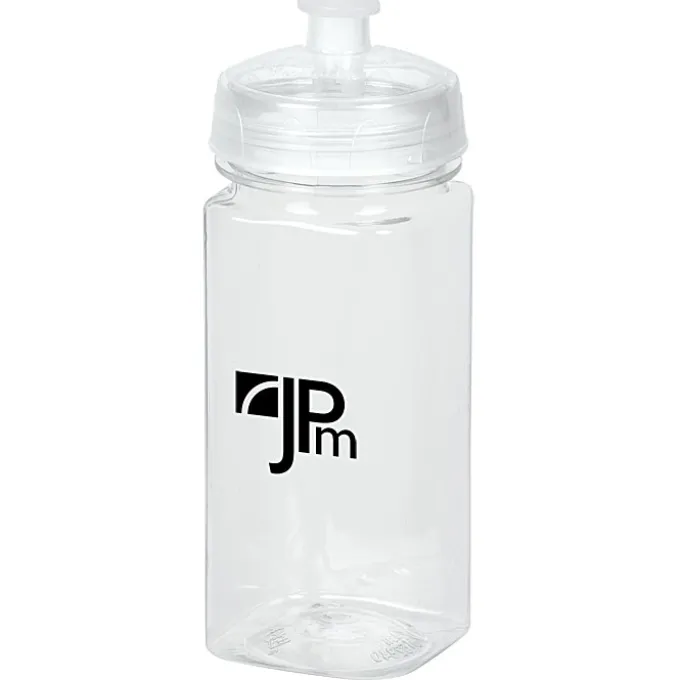 PolySure Squared-Up Water Bottle - 16 oz - Clear