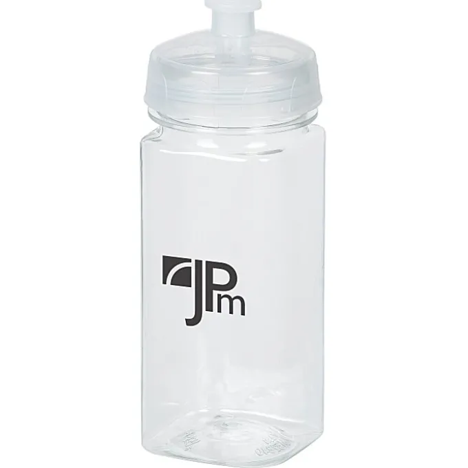 PolySure Squared-Up Water Bottle - 16 oz - Clear