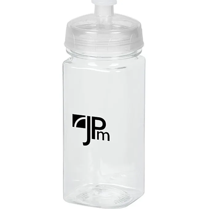 PolySure Squared-Up Water Bottle - 16 oz - Clear