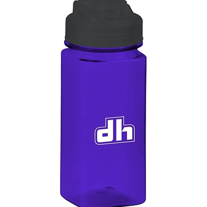 PolySure Squared-Up Water Bottle with Flip Lid - 16 oz