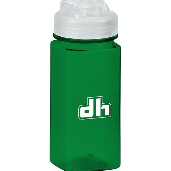 PolySure Squared-Up Water Bottle with Flip Lid - 16 oz
