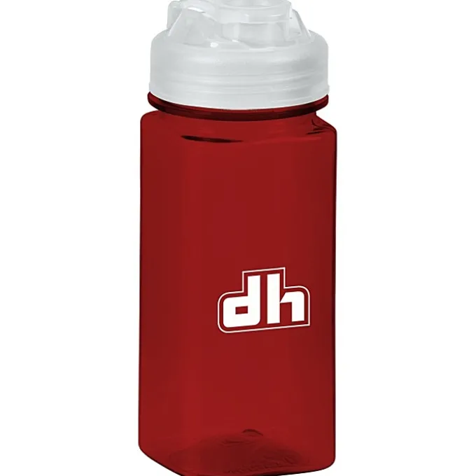 PolySure Squared-Up Water Bottle with Flip Lid - 16 oz
