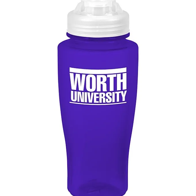 PolySure Twister Water Bottle with Flip Lid - 24 oz