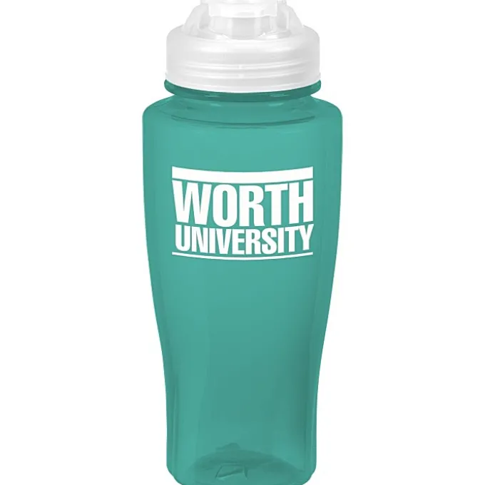 PolySure Twister Water Bottle with Flip Lid - 24 oz