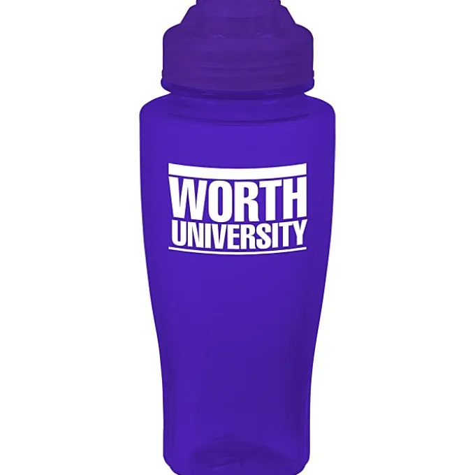 PolySure Twister Water Bottle with Flip Lid - 24 oz