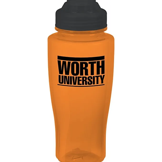 PolySure Twister Water Bottle with Flip Lid - 24 oz