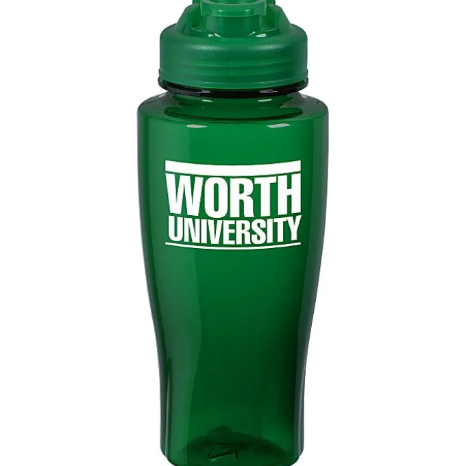 PolySure Twister Water Bottle with Flip Lid - 24 oz