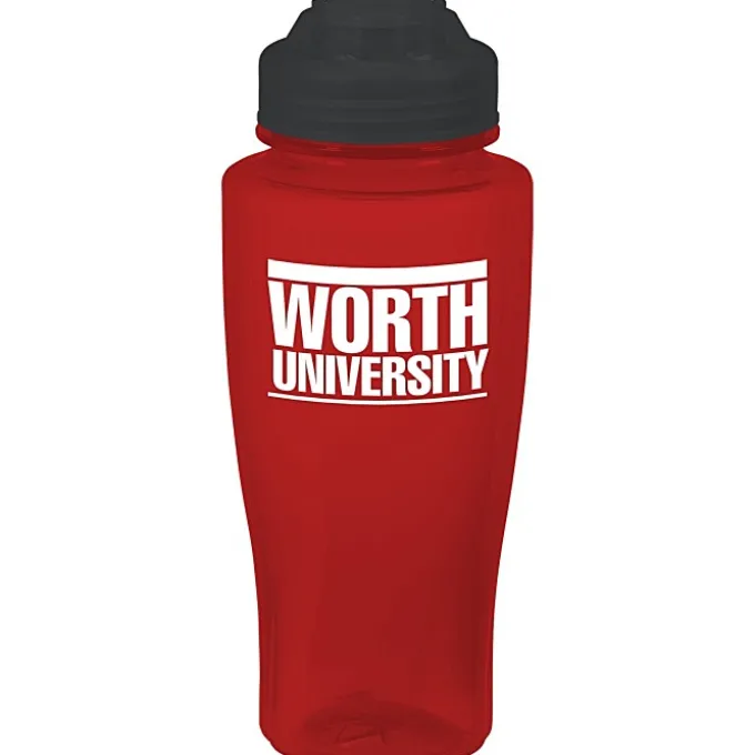 PolySure Twister Water Bottle with Flip Lid - 24 oz