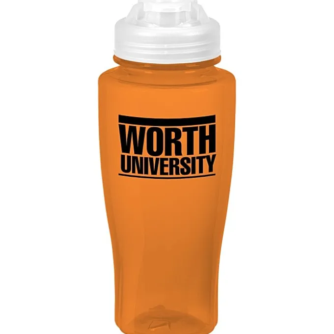 PolySure Twister Water Bottle with Flip Lid - 24 oz