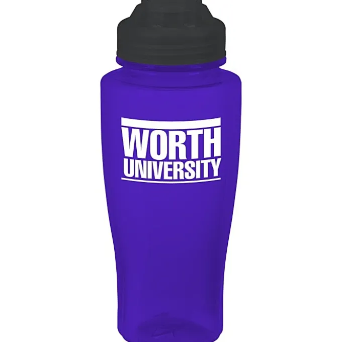 PolySure Twister Water Bottle with Flip Lid - 24 oz