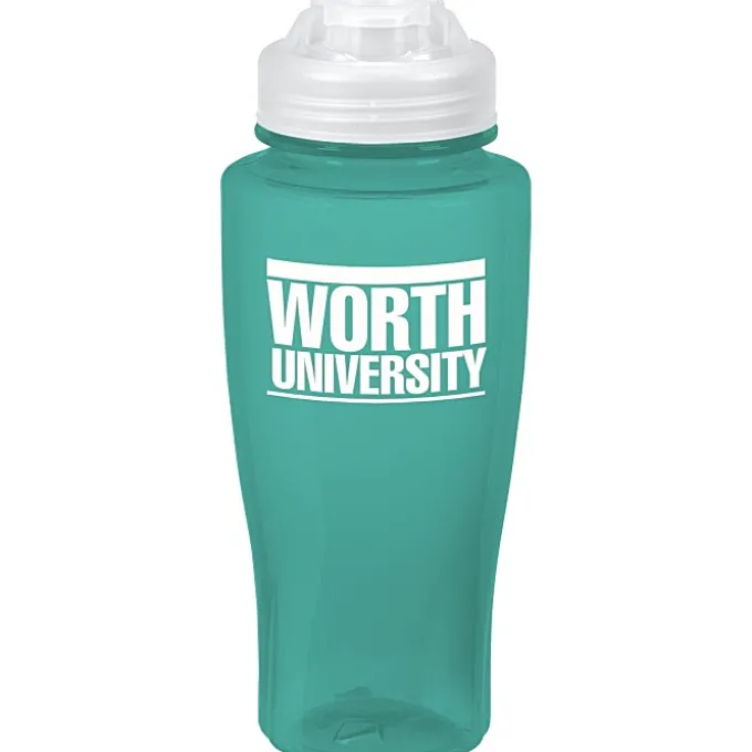 PolySure Twister Water Bottle with Flip Lid - 24 oz