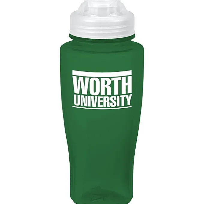 PolySure Twister Water Bottle with Flip Lid - 24 oz