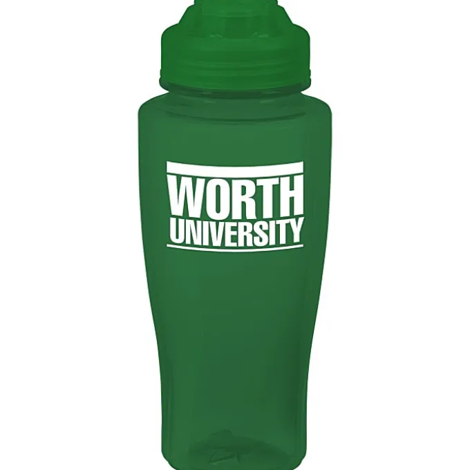 PolySure Twister Water Bottle with Flip Lid - 24 oz
