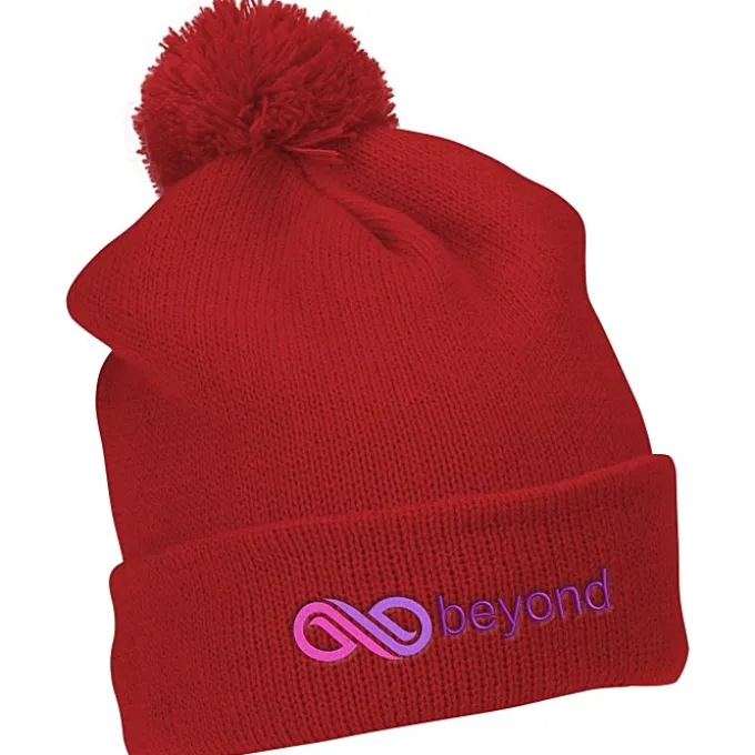 Pom Pom Cuffed Beanie