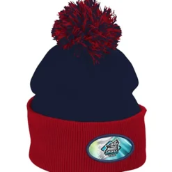 Pom Pom Knit Hat - Full Color Patch