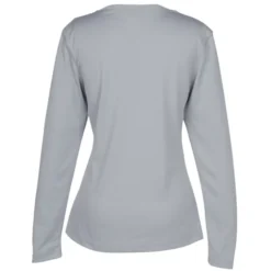 Popcorn Knit Performance Long Sleeve Tee - Ladies' - Screen